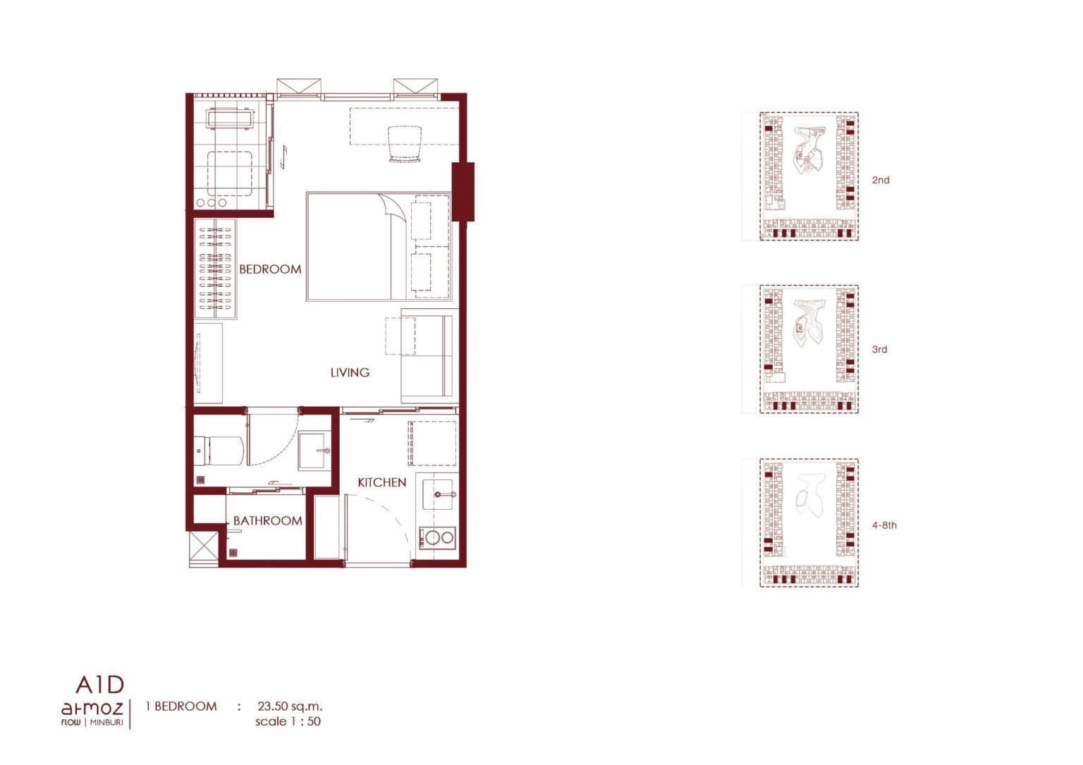 For sale 1 Beds condo in Min Buri, Bangkok