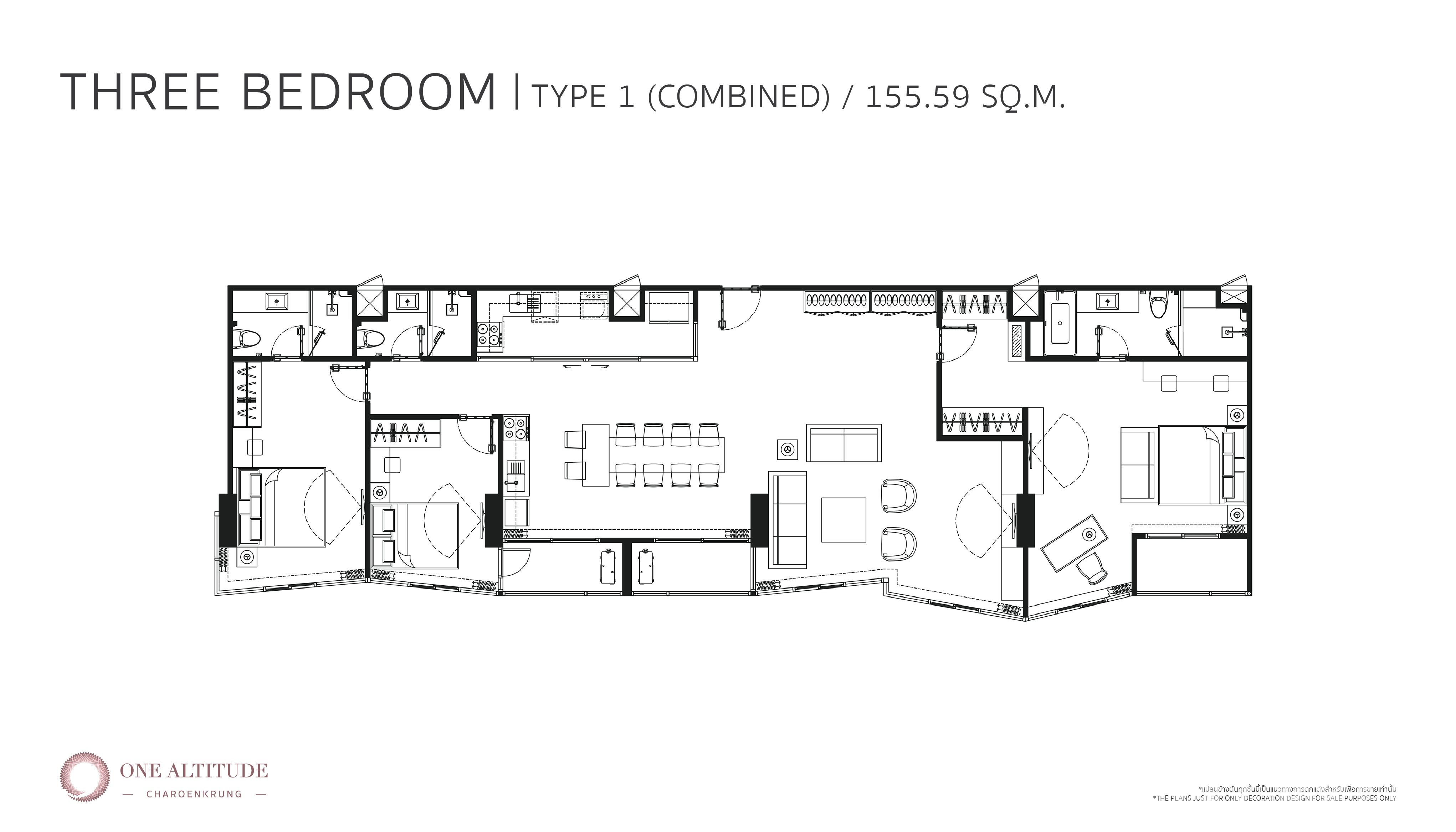 For sale 3 bed condo in Bang Kho Laem, Bangkok