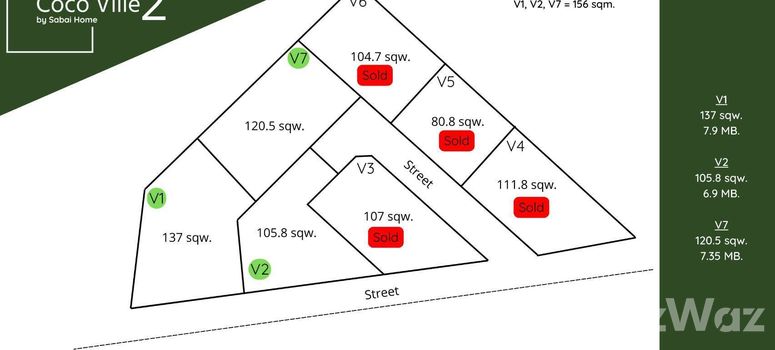 Master Plan of โคโค่ วิลล์ 2 พงษ์ - บางละมุง - Photo 1