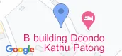 Map View of D Condo Kathu-Patong
