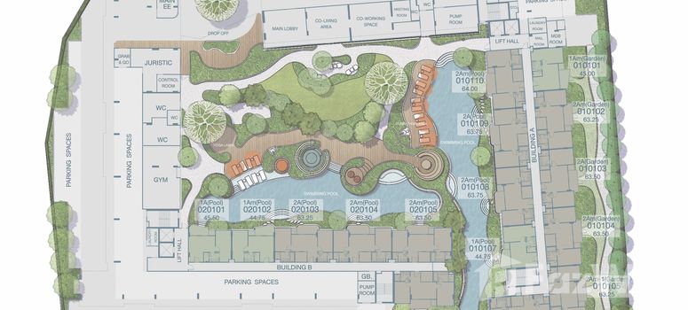 Master Plan of แคนวาส พาเลท เชิงทะเล - Photo 2