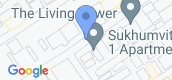 Map View of The Living Tower Sukhumvit 64