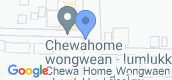 ทำเลที่ตั้ง of Chewa Home Wongwaen - Lamlukka
