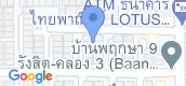 Map View of Baan Pruksa 9 Rangsit-Klong 3