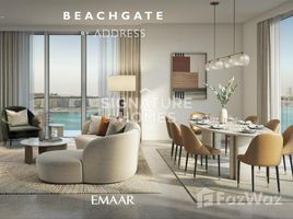 3 спален Квартира на продажу в Beachgate by Address, EMAAR Beachfront