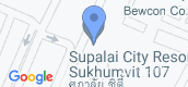 지도 보기입니다. of Supalai City Resort Sukhumvit 107