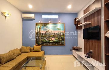 Spacious 1-Bedroom Apartment for Rent in Central Phnom Penh in Phsar Thmei Ti Bei, 프놈펜