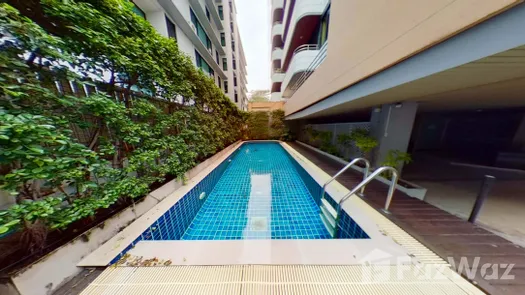 3D视图 of the 游泳池 at Romsai Residence - Thong Lo