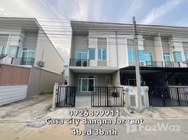 4 Habitación Adosado en alquiler en Casa City Bangna, Bang Kaeo, Bang Phli, Samut Prakan, Tailandia