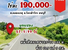  Terrain for sale in Lop Buri, Khlong Ket, Khok Samrong, Lop Buri