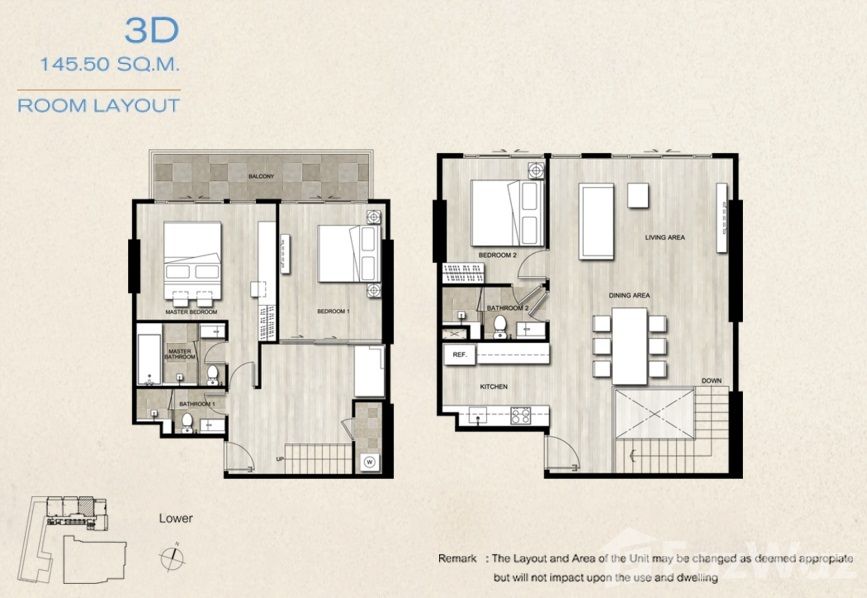 For sale 3 bed condo in North Pattaya, Pattaya