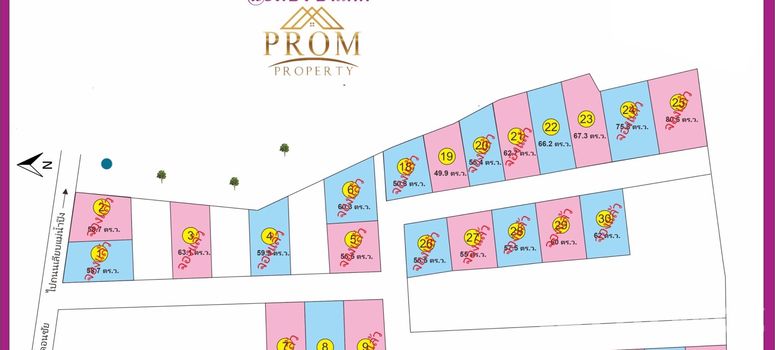 Master Plan of หมู่บ้าน PROM ฮิมปิงป่าแดด - Photo 1