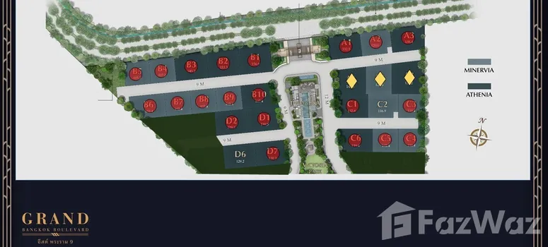 Master Plan of แกรนด์ บางกอกบูเลอวาร์ด พระราม 9 - Photo 1