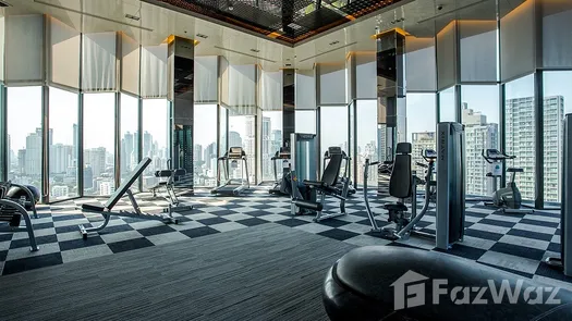 3D视图 of the Communal Gym at Rhythm Sukhumvit 36-38