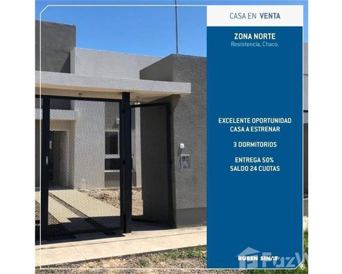 Casa de 3 Habitaci n en Venta en San Fernando Chaco for AR