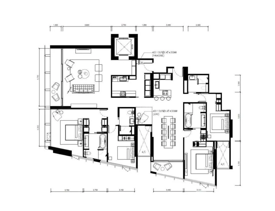 รูปภาพ ขาย คอนโด 4 ห้องนอน ในโครงการ ดิ เอสเทลล์ พร้อมพงษ์