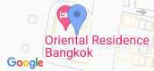 지도 보기입니다. of Oriental Residence Bangkok