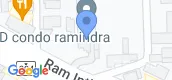 지도 보기입니다. of D Condo Ramindra