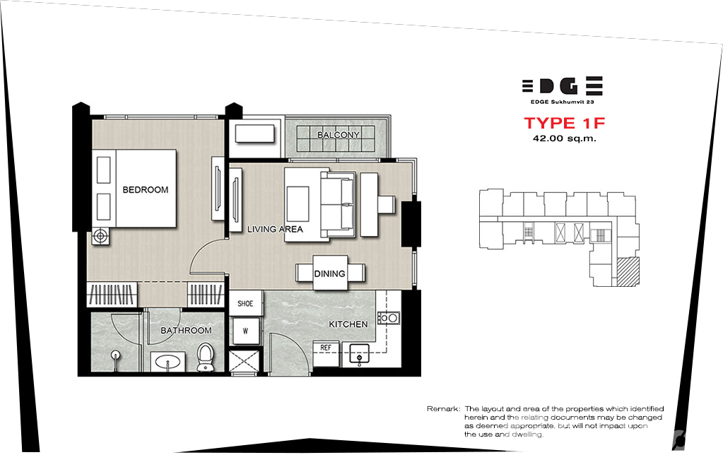 For sale 1 bed condo in Khlong Toei, Bangkok