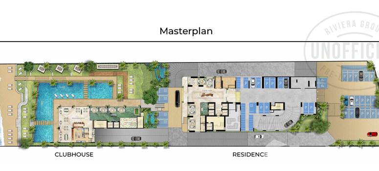 Master Plan of เดอะ ริเวียร่า ปาล์ม บีช วงศ์อมาตย์ - Photo 1