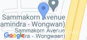 Map View of Sammakorn Avenue Ramintra-Wongwaen