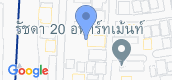 Vista del mapa of RoomQuest Ratchada MRT Suttisan