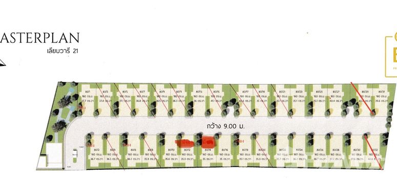 Master Plan of พาร์ควิว เลียบวารี 21 - Photo 1