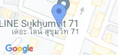 Vista del mapa of The Line Sukhumvit 71