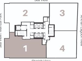 3 спален Квартира на продажу в Sharjah Terraces, Palm Towers, Al Majaz