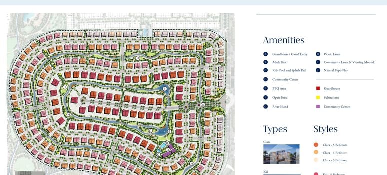 Master Plan of Rivana at The Valley - Photo 1