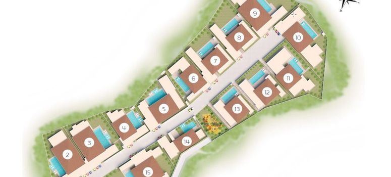 Master Plan of สันติ วิลล่า - Photo 1