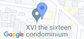 Vista del mapa of XVI The Sixteenth Condominium