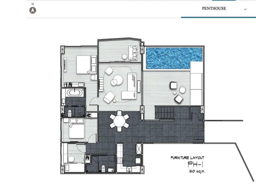 For sale 3 bed condo in Hua Hin, Prachuap Khiri Khan