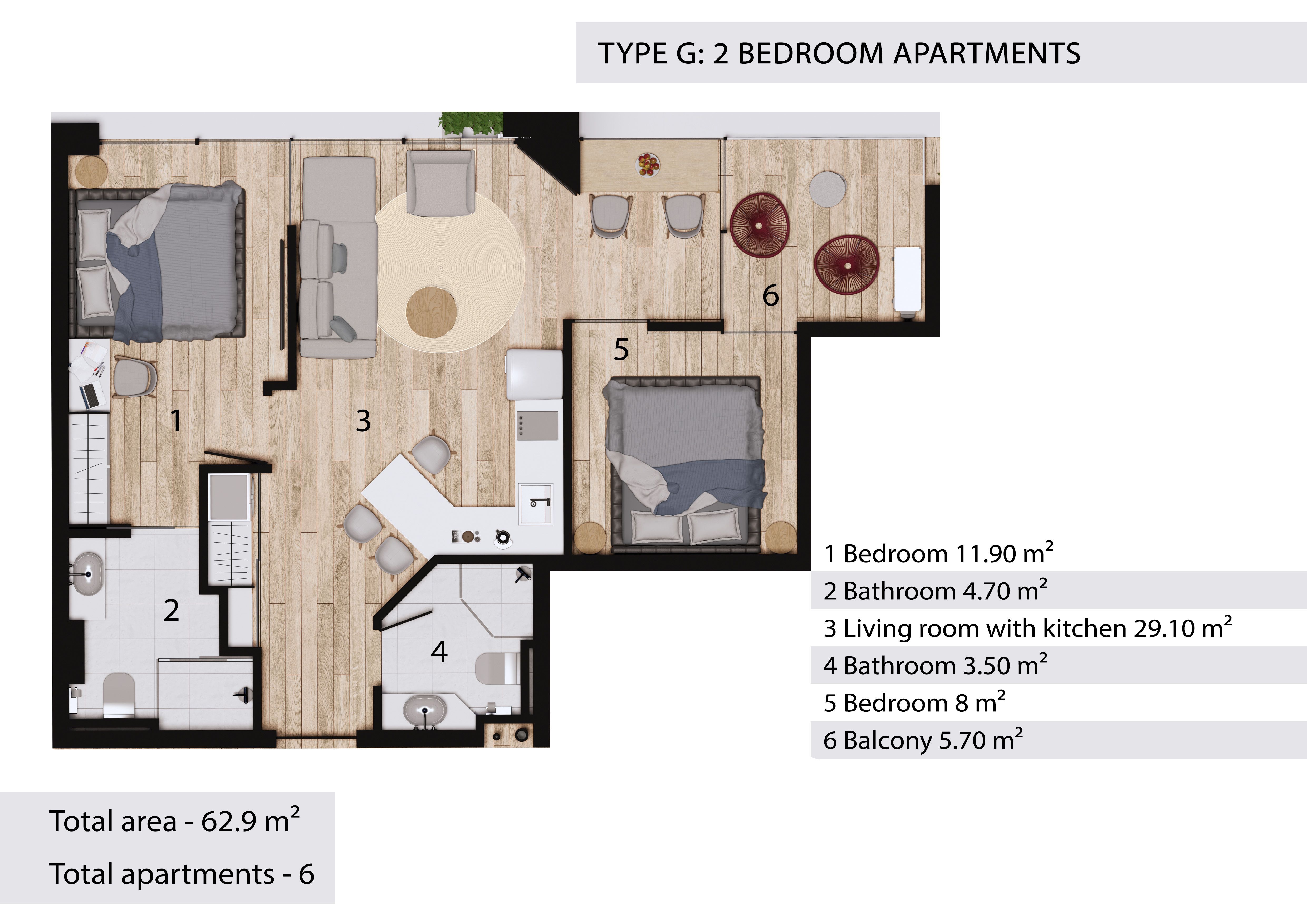 For sale 2 bed condo in Mueang Phuket, Phuket