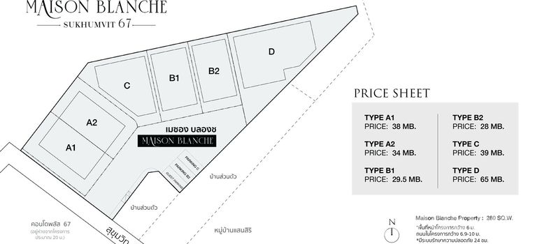 Master Plan of เมซอง บลองช - Photo 1