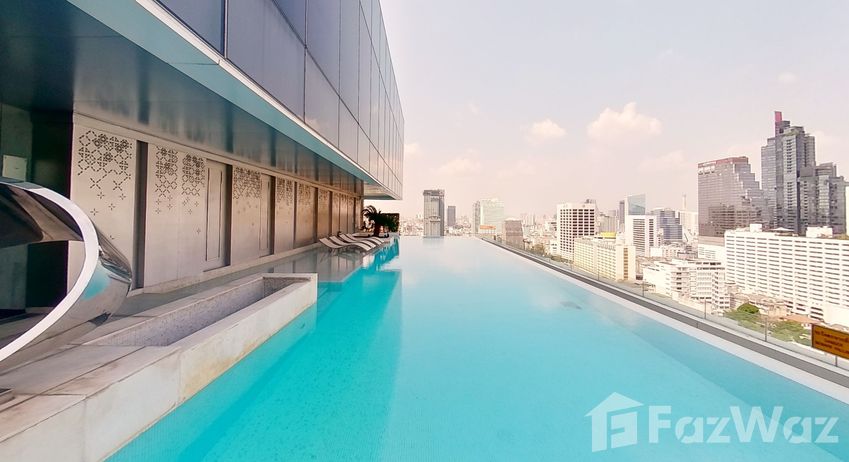 3D-гид of the สระว่ายน้ำ at The Room Sathorn-TanonPun
