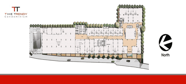 Master Plan of เดอะ เทรนดี้ คอนโดมิเนียม - Photo 1