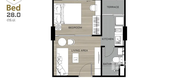 Plans d'étage des unités of Polis Condo Suksawat 64