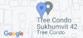 Vista del mapa of Tree Condo Sukhumvit 42
