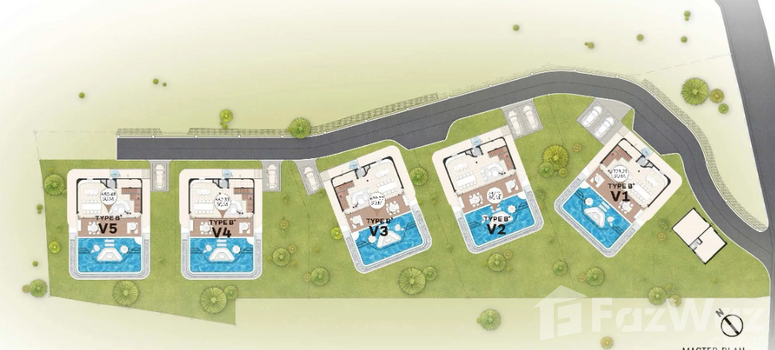 Master Plan of อิสลา กะตะ ซีวิว วิลล่า - Photo 1