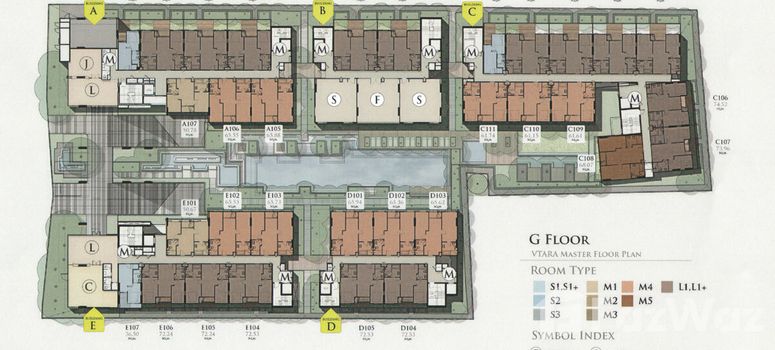 Master Plan of วีธารา สุขุมวิท 36 - Photo 1