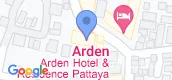 지도 보기입니다. of Arden Hotel & Residence Pattaya