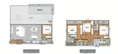 Plans d'étage des unités of Ao Yon Beach Villas