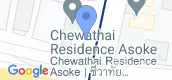 지도 보기입니다. of Chewathai Residence Asoke
