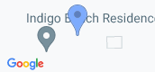 Vista del mapa of Indigo Beach Residence