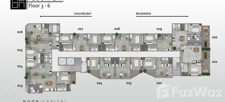 Master Plan of นูนวิลเลจ ทาวเวอร์ 2 - Photo 2