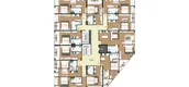 Plans d'étage des bâtiments of The Proud Condominium