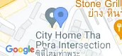 지도 보기입니다. of City Home Tha-Phra Intersection