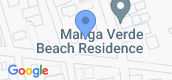 Vista del mapa of Manga Verde Beach Residence