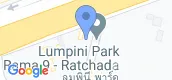 지도 보기입니다. of Lumpini Park Rama 9 - Ratchada